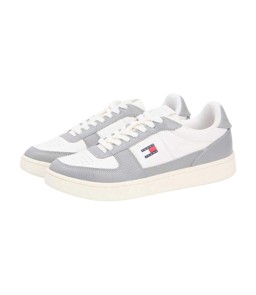 Mens Archive 98 Leather Low Cut Trainers Granite Ivory Tommy Jeans-4