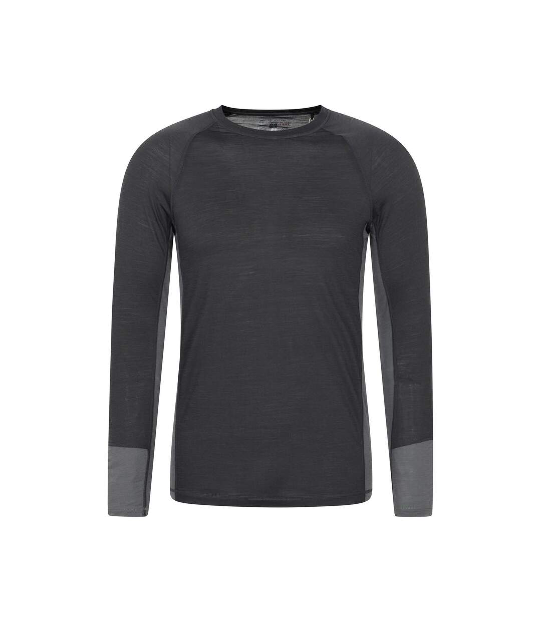 Mens Long-sleeved Base Layer Top Charcoal Mountain Warehouse-1