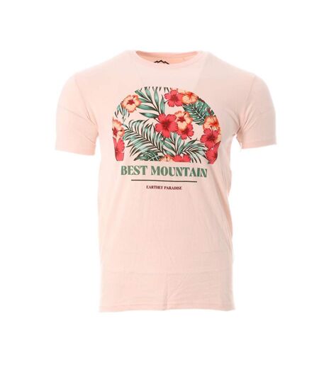 T-shirt rose homme best mountain 1006 - l