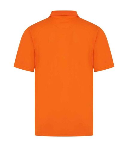 Mens pique polo shirt bright orange Henbury