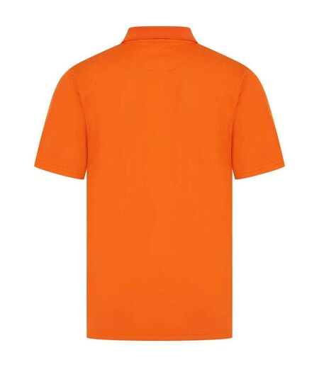 Mens pique polo shirt bright orange Henbury