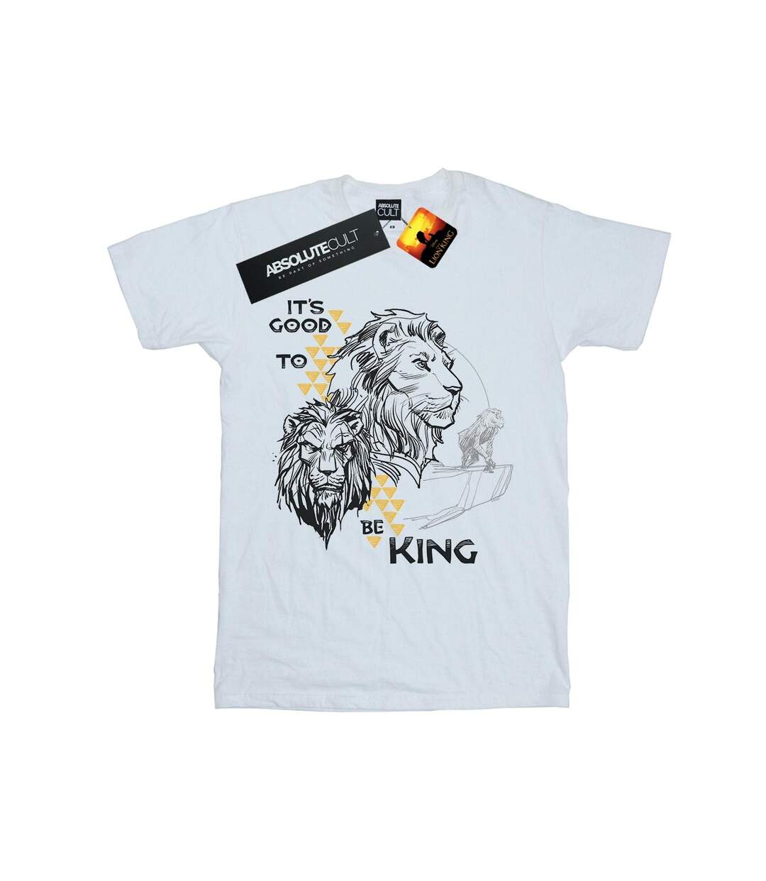 Disney Womens/Ladies The Lion King Movie It's Good To Be King Cotton Boyfriend T-Shirt (Blanc) - UTBI29258-1