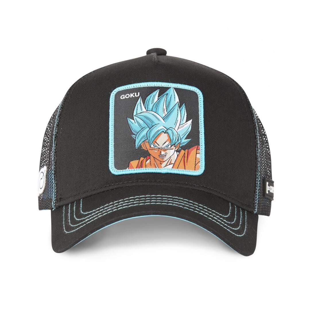 Casquette trucker avec filet Dragon Ball Super Black Goku Capslab-2