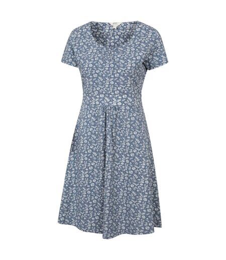 Womens/ladies Floral Uv Protection Dress Light Grey Mountain Warehouse