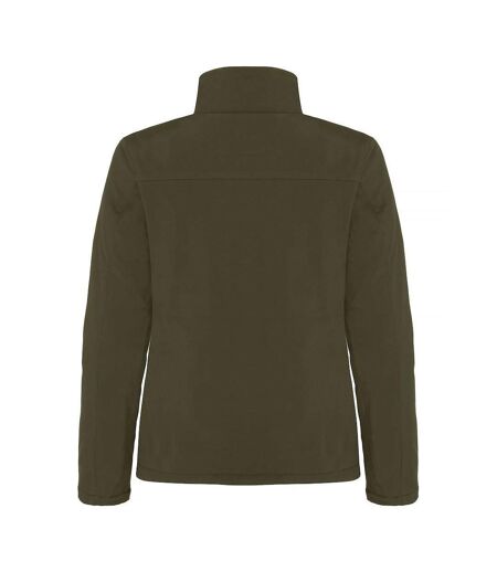 Doudoune Softshell Femme Vert Kaki Clique