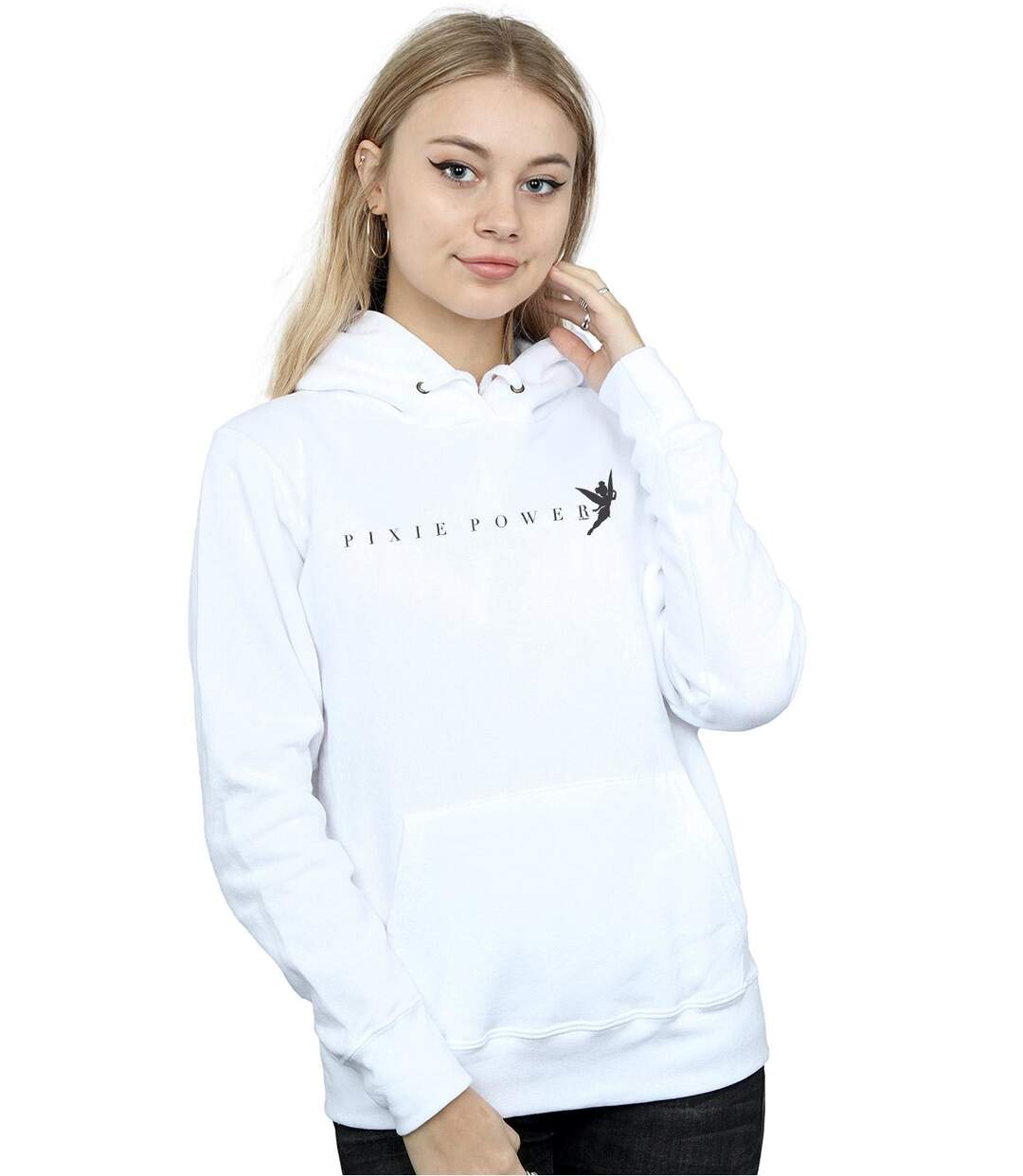 Disney - Sweat à capuche TINKER BELL PIXIE POWER - Femme (Blanc) - UTBI15001-2