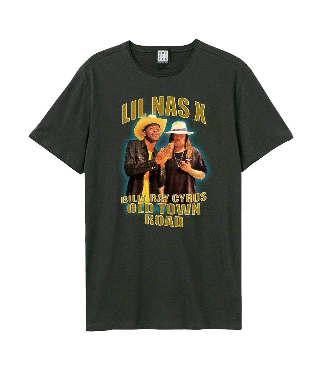 T-shirt Unisexe Adulte Old Town Road Lil Nas X Charbon Amplified-1