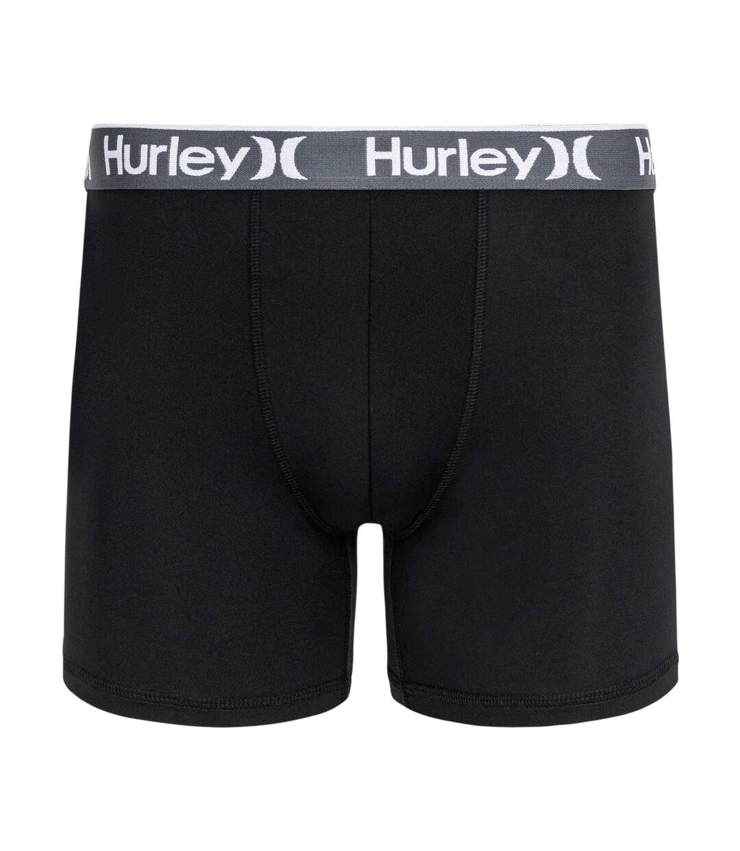 Lot De 3  Boxers Motif/style Uni Homme Noir Hurley-2
