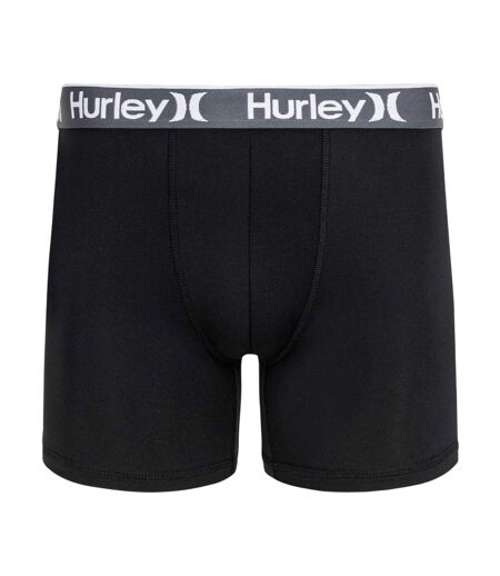 Lot De 3  Boxers Motif/style Uni Homme Noir Hurley