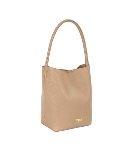 Womens/ladies Leather Bucket Bag One Size Brown Biba