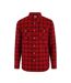 Chemise Manches Longues Motif/style Motif Écossais À Carreaux Homme Rouge Lee Cooper-1