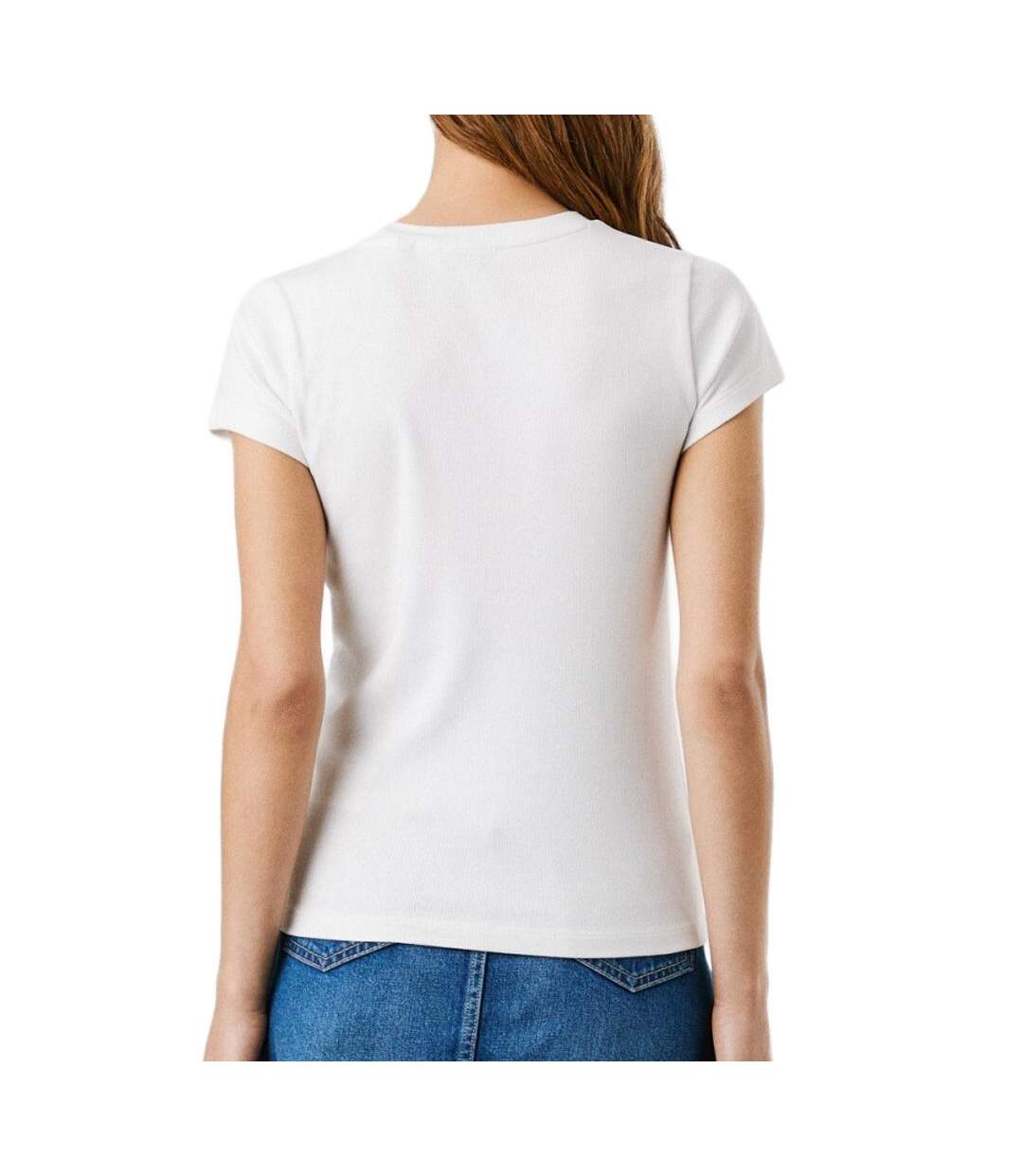 T-Shirt blanc femme pepe jeans pl506037-2