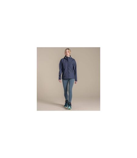 Veste Imperméable Unie À Capuche Ossus Femme Anthracite Craghoppers