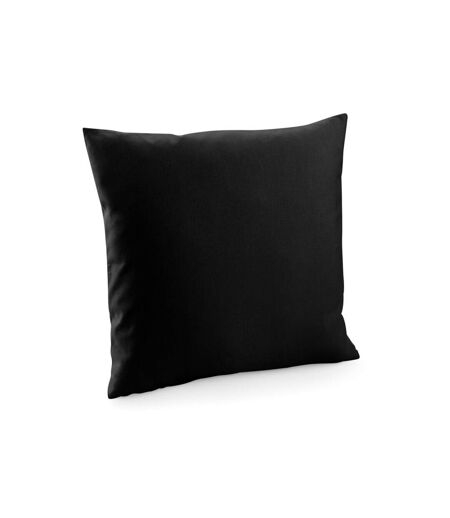 Westford Mill Fairtrade Throw Pillow Cover (Black) (40cm x 40cm)