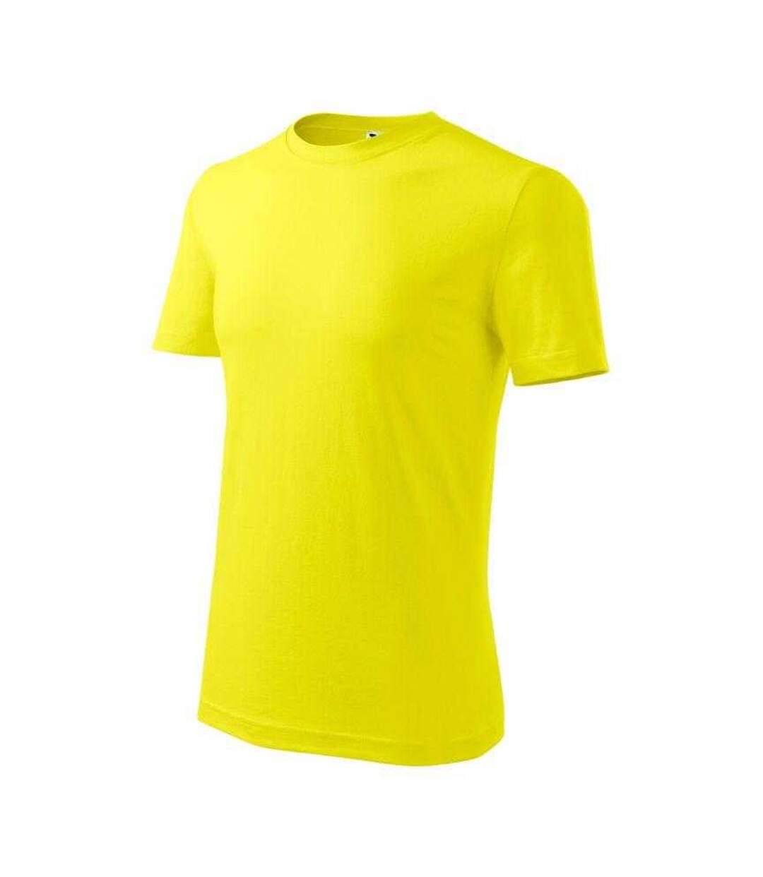 T-shirt Classic New Homme Jaune Clair Malfini-3