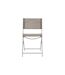 Lot de 4 Chaises de Jardin Elba 80cm Beige