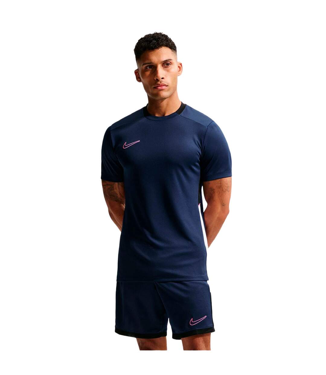 Mens Academy Training T-shirt Blue Pink Nike-2
