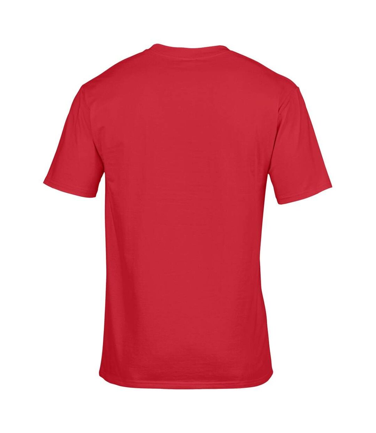 Gildan Mens Premium Cotton Ring Spun Short Sleeve T-Shirt (Red)