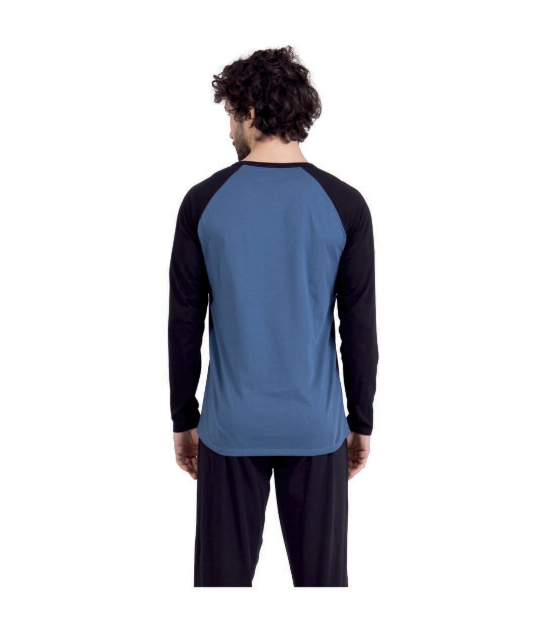 Pyjama long col rond homme Ecopack Construction Athena-3