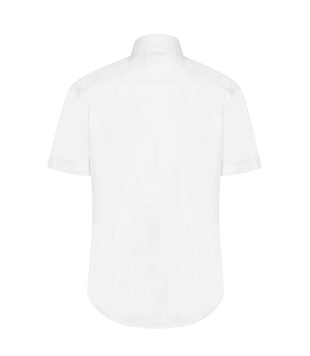 Mens Oxford Short-sleeved Shirt Bright White US Polo Assn