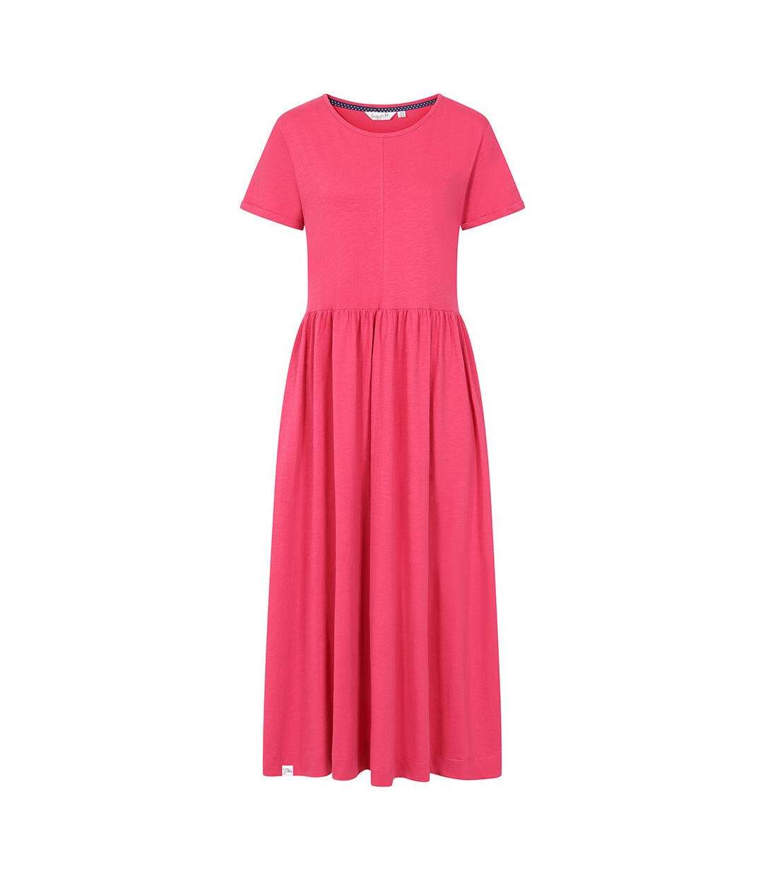 Womens/ladies Long Gathered Dress Cherry Lazy Jacks-1