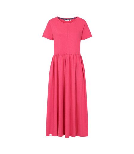 Womens/ladies Long Gathered Dress Cherry Lazy Jacks