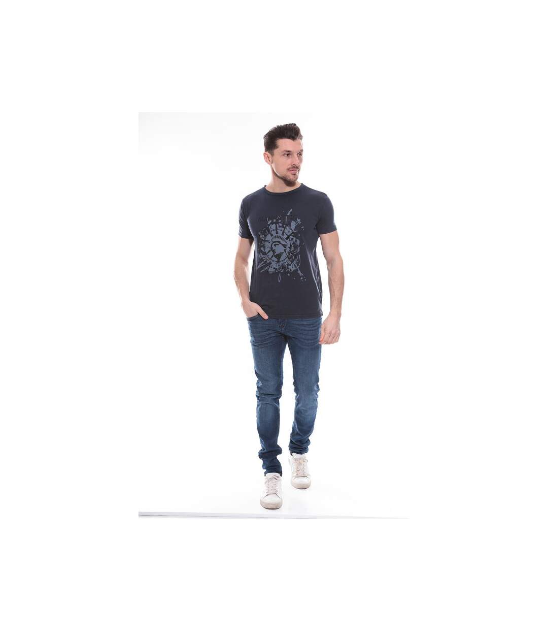 T-shirt col rond en coton NAPOLEON-4