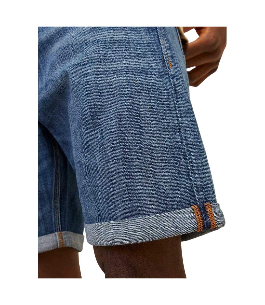 Mens Denim Jean Shorts Blue Denim Jack And Jones-4