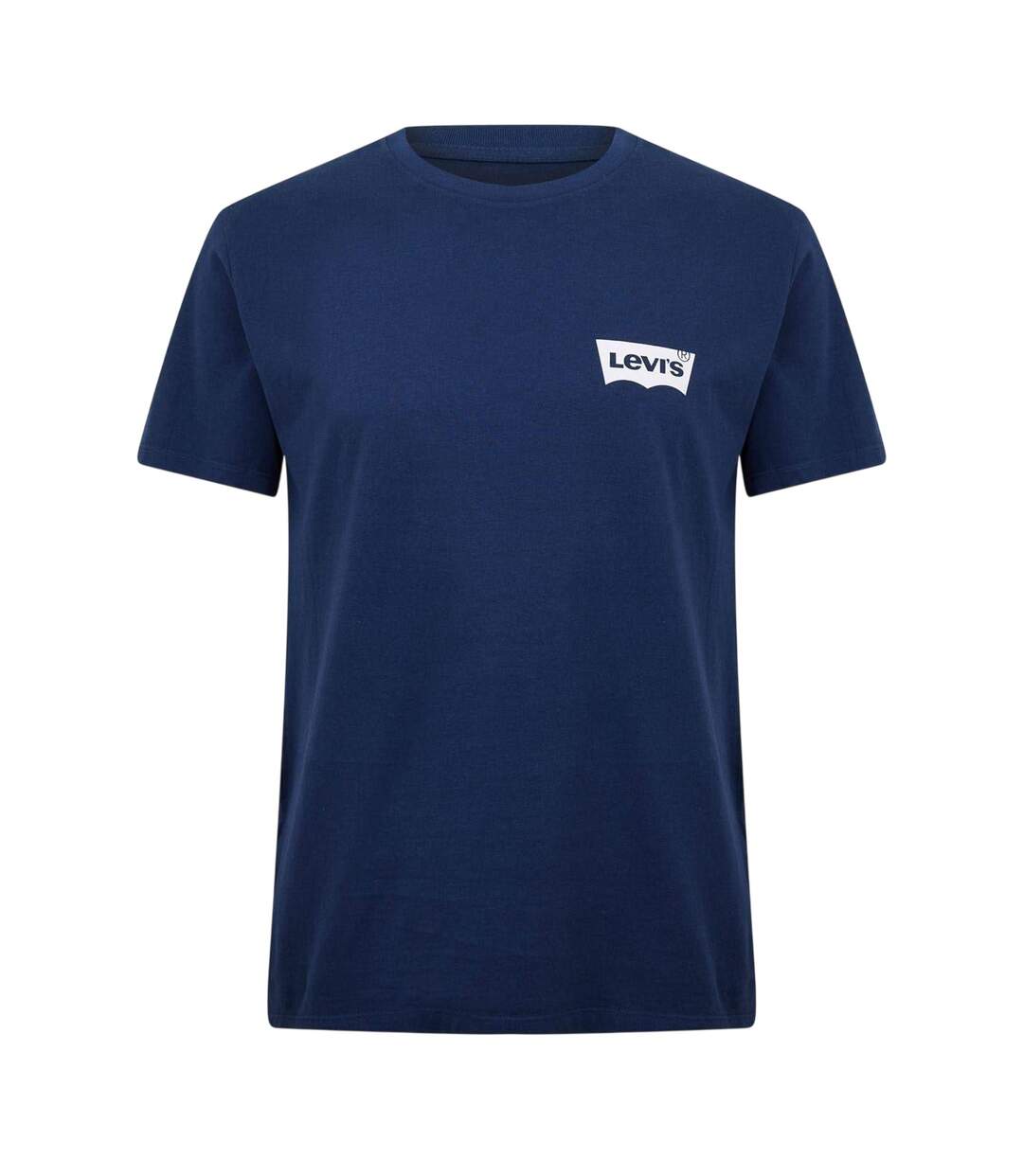 Mens Logo Cotton Regular T-shirt Navy Levis-1