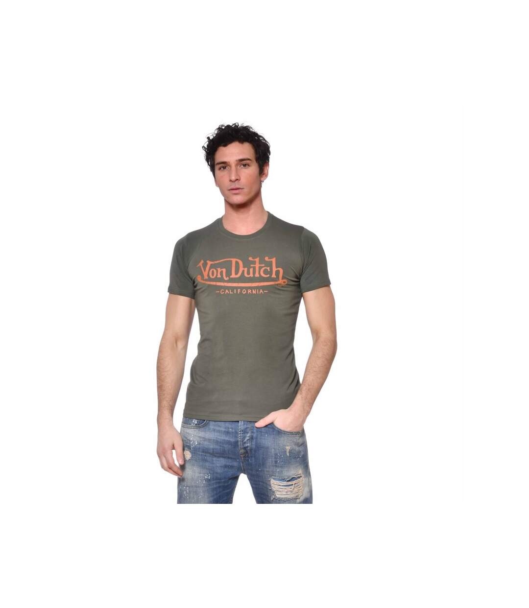 T-shirt Slim Fit Col rond homme Life Vondutch-1