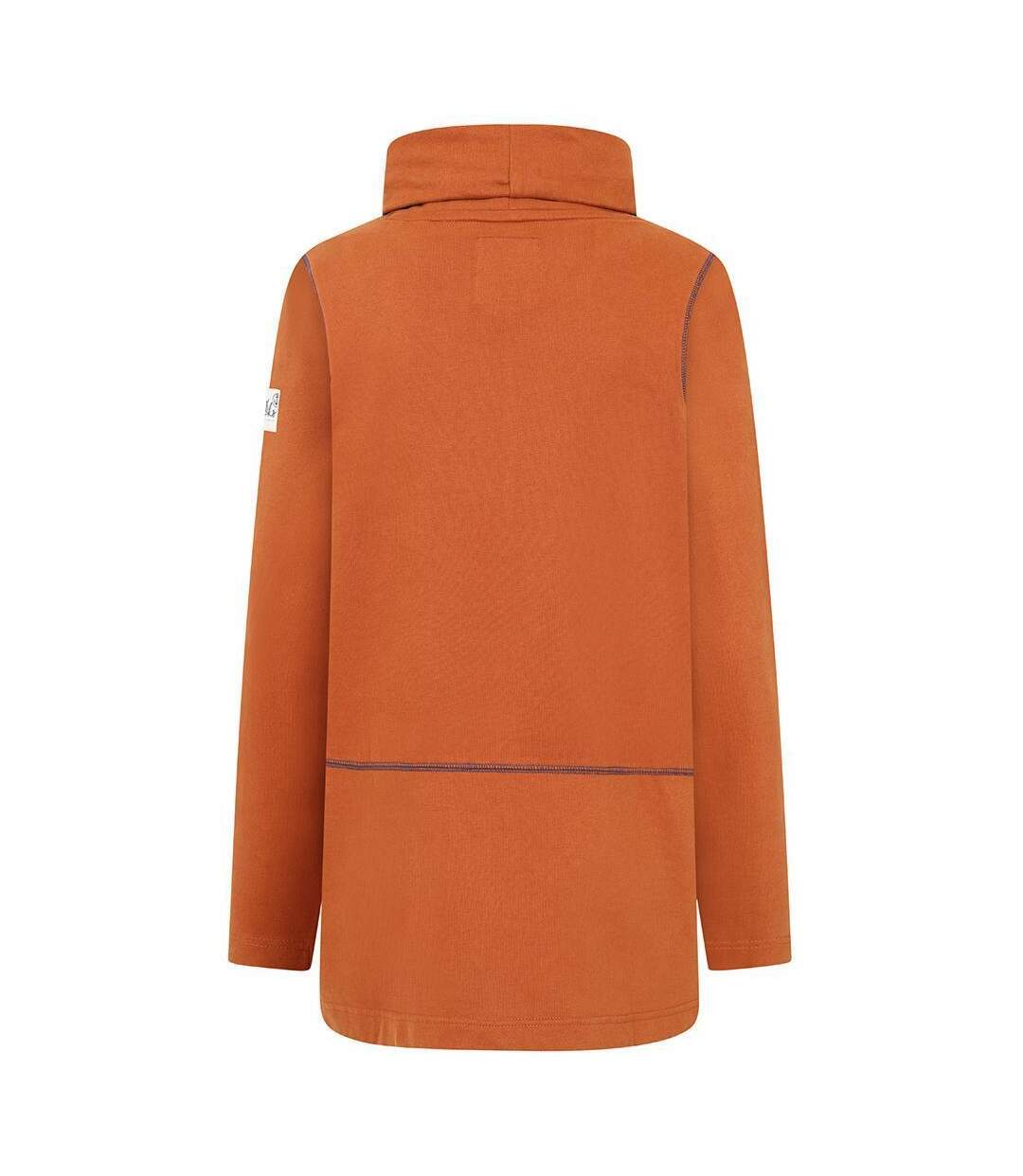 Womens/ladies High-neck Sweatshirt Rust Lazy Jacks-3