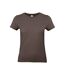 Womens/ladies #e190 T-shirt Brown B&C-1
