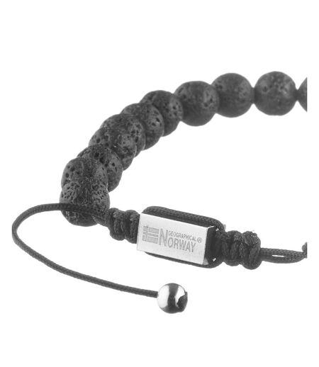 Bracelet perles noir homme geographical norway 315051 - taille unique