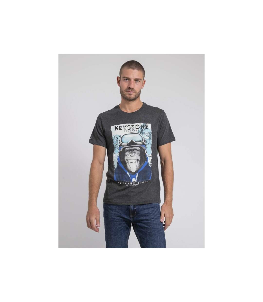 T-shirt col rond pur coton JACOSKI-1