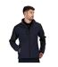 Reid Mens Softshell Wind Resistant Water Repellent Jacket Navy Blue Regatta-1