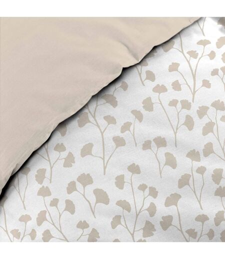 Parure de Lit 3 Pièces Violette 240x220cm Naturel