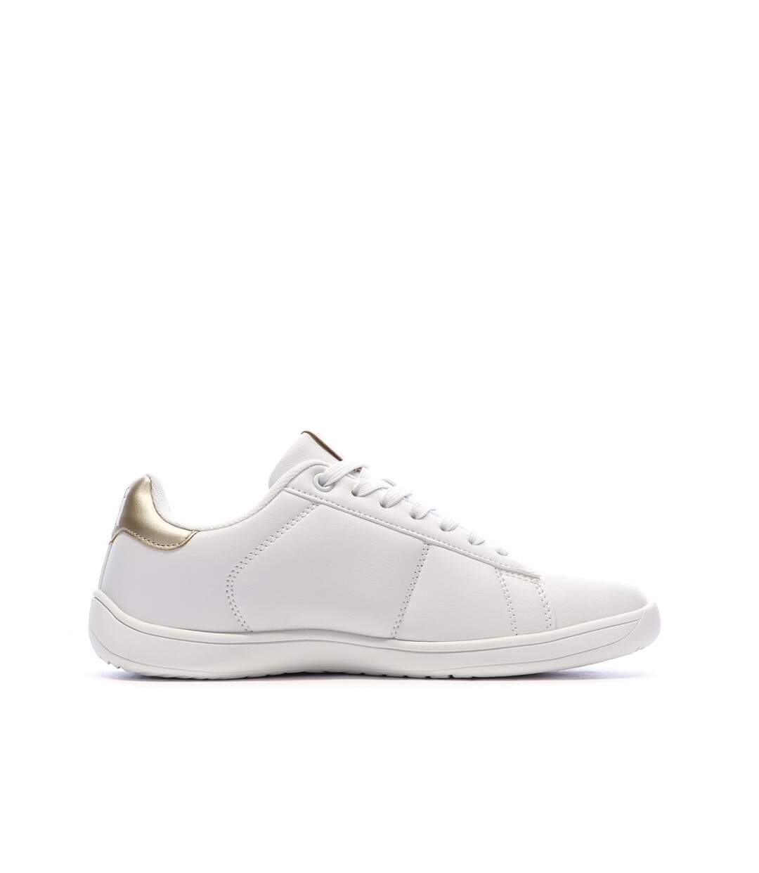 Baskets blanches/doré femme xti plata-2