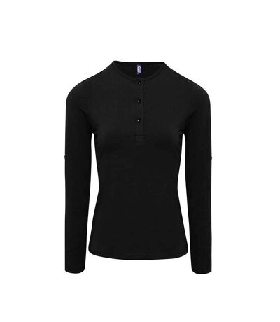 T-shirt Long John Femme Noir Premier