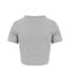 Awdis Womens/Ladies Girlie Cropped T-Shirt (Heather Grey) - UTRW9414