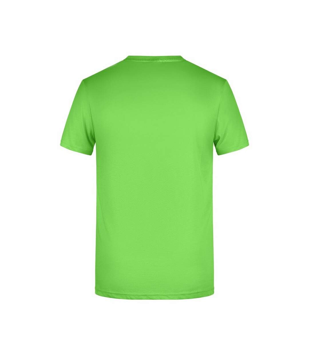 T-shirt Basic Homme Vert Citron James And Nicholson-2