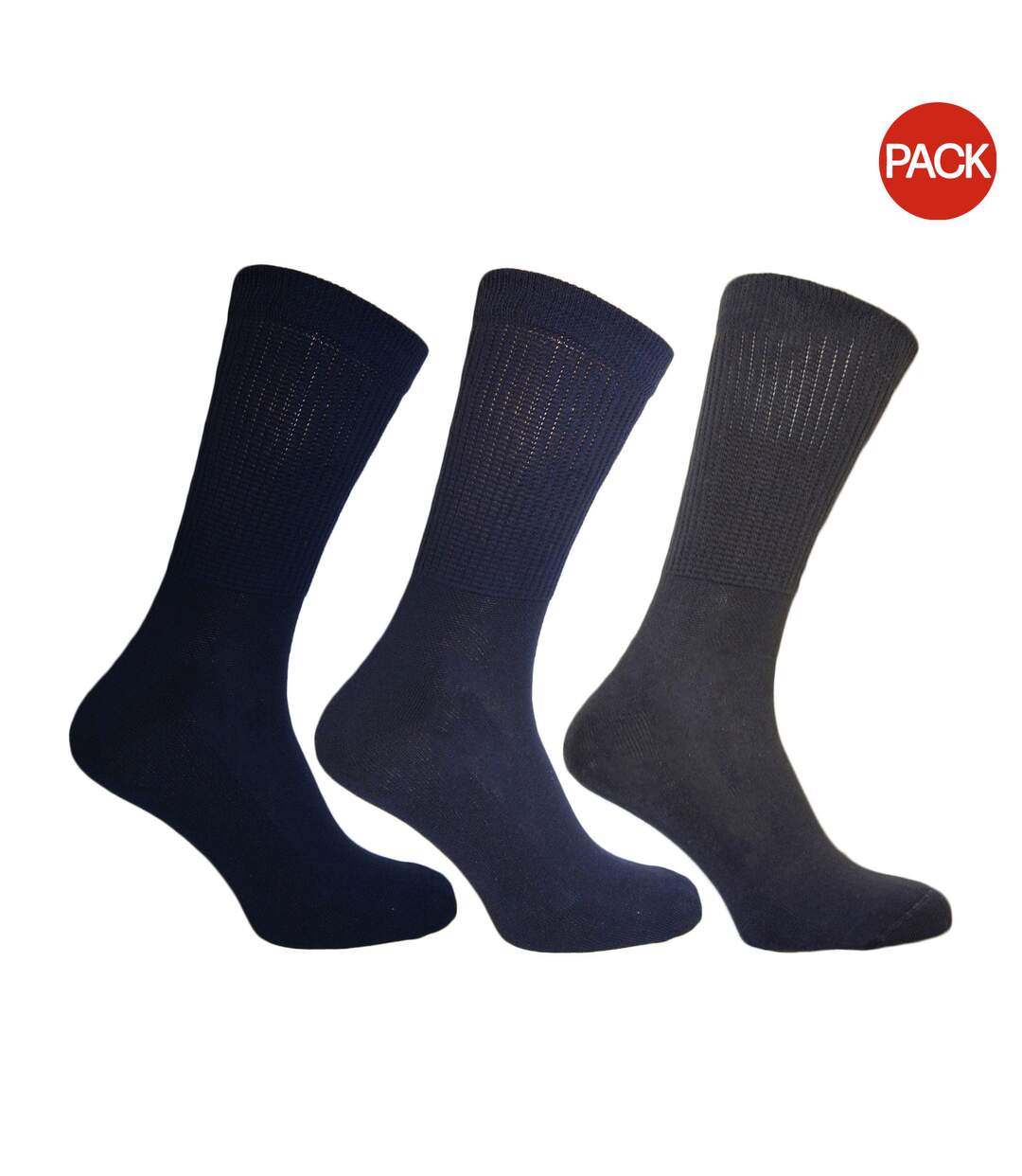 Chaussettes très larges homme bleu Simply Essentials-1