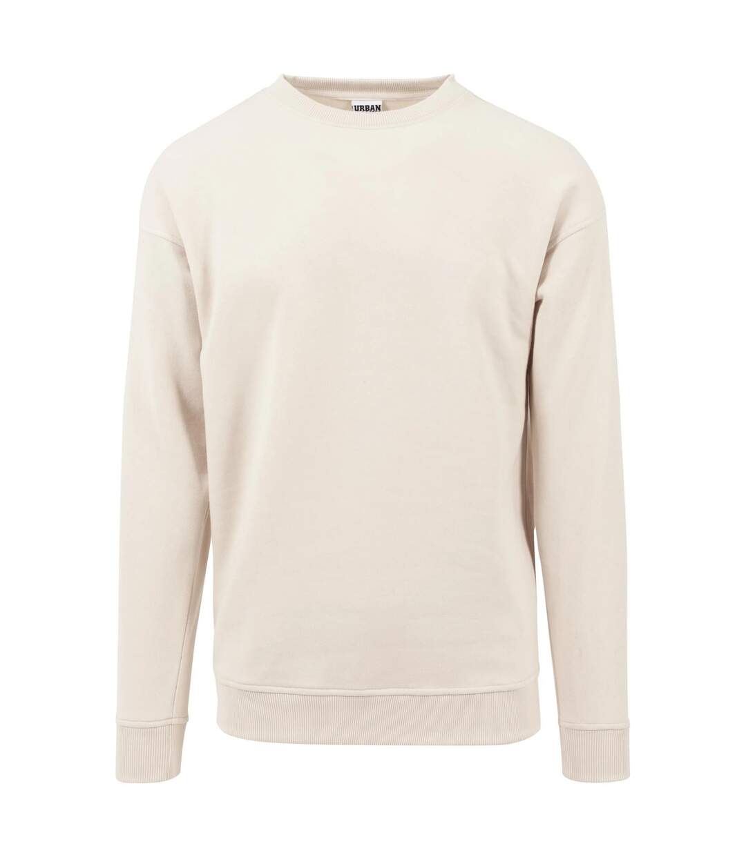 Mens Crew Neck Sweatshirt Sand Urban Classics-1