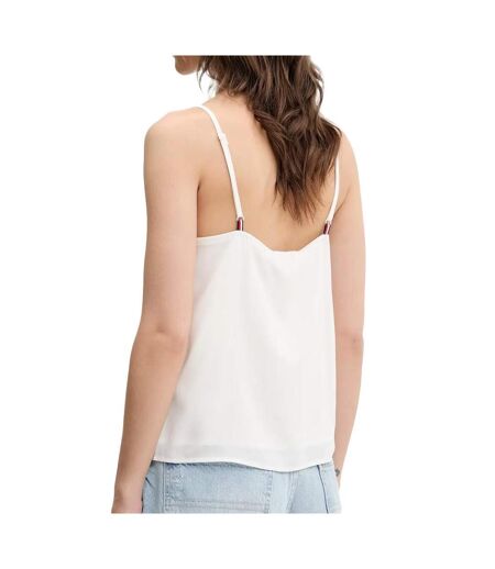 Débardeur blanc femme tommy hilfiger essential tcr - l