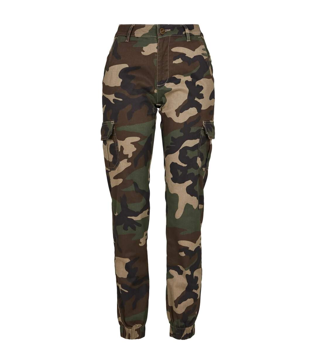 Pantalon À Poches Femme Marron Beige Urban Classics-1