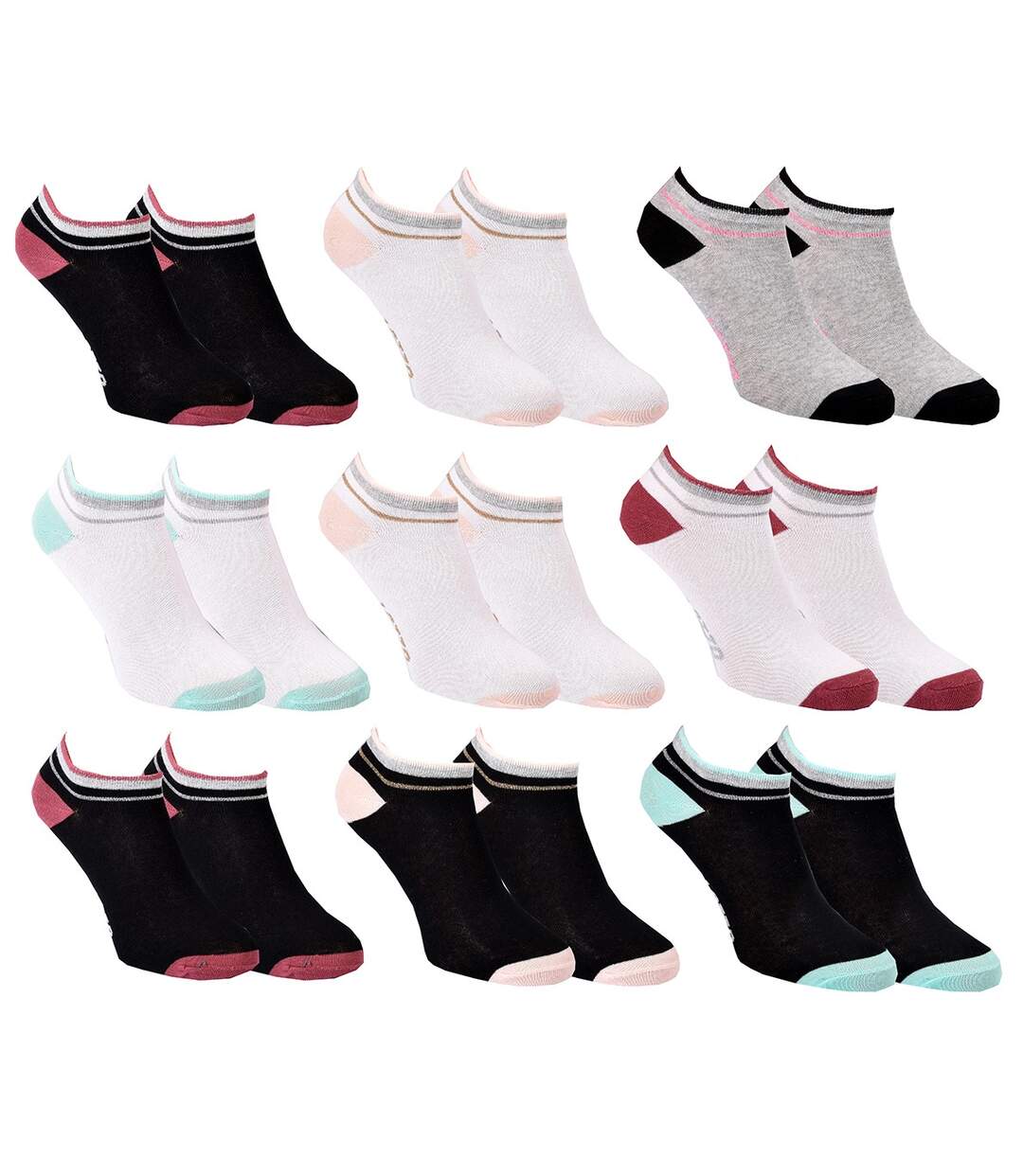 Chaussettes Femme LOTTO Pack de 9 paires SNEAKER 2414-2