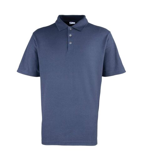 Premier Mens Pique Stud Front Polo Shirt (Navy) - UTPC6876
