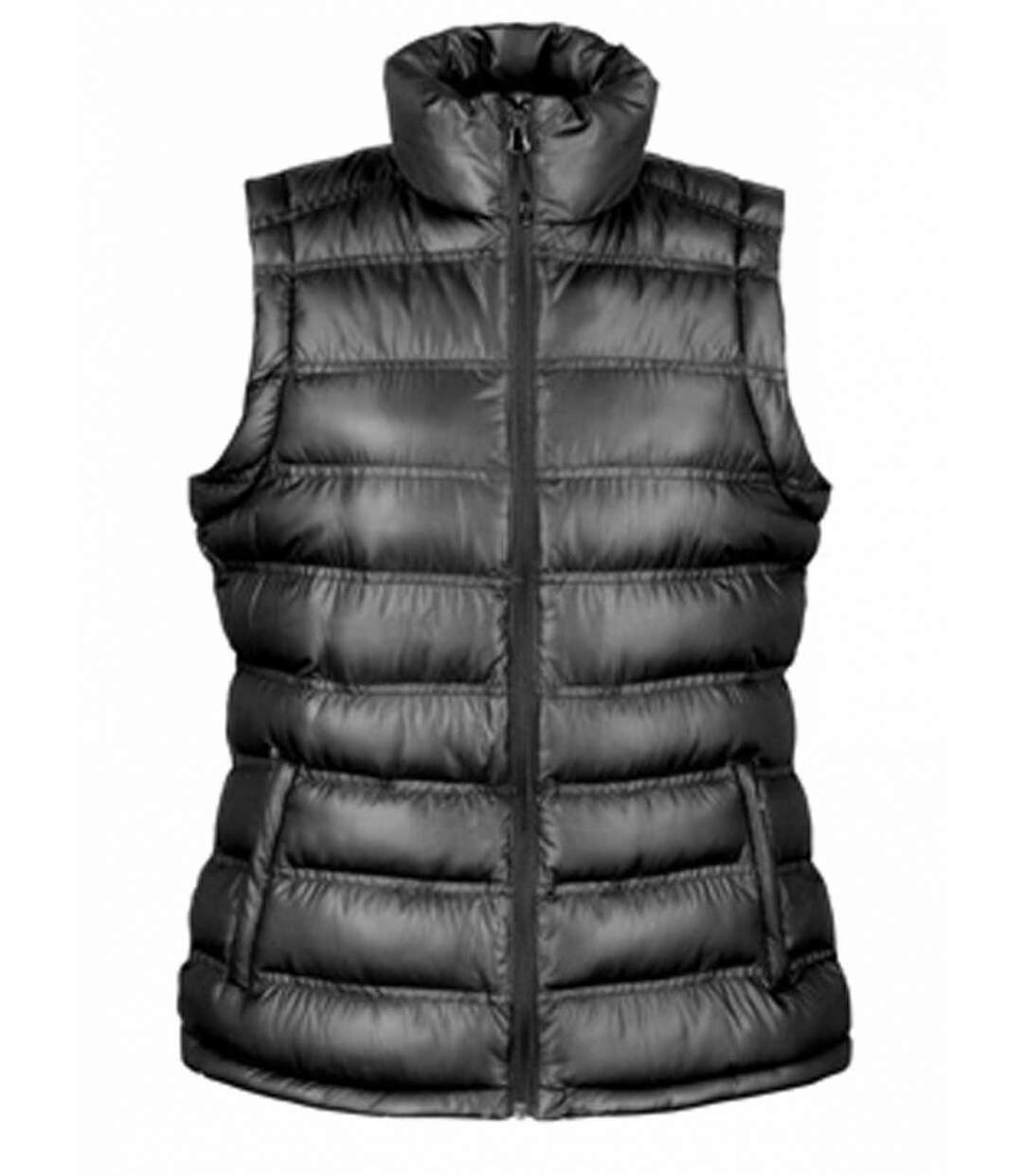 Doudoune anorak sans manches bodywarmer FEMME - R193F - noir