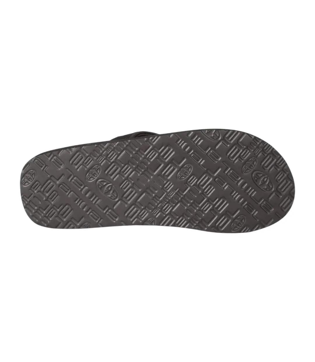Mens Jekyl Leaves Logo Flip Flops Dark Green Animal-3