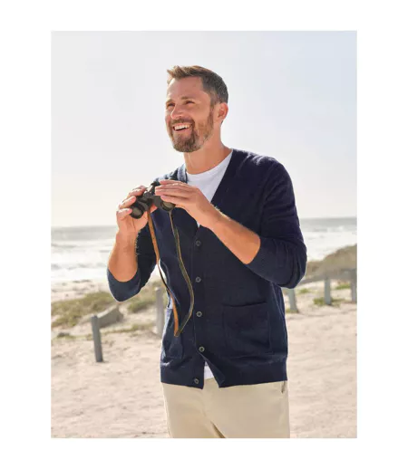 Cardigan Homme Bleu Marine WoolOvers