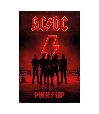 AC/DC - Poster PWR UP (Rouge / noir) (Taille unique) - UTTA7228